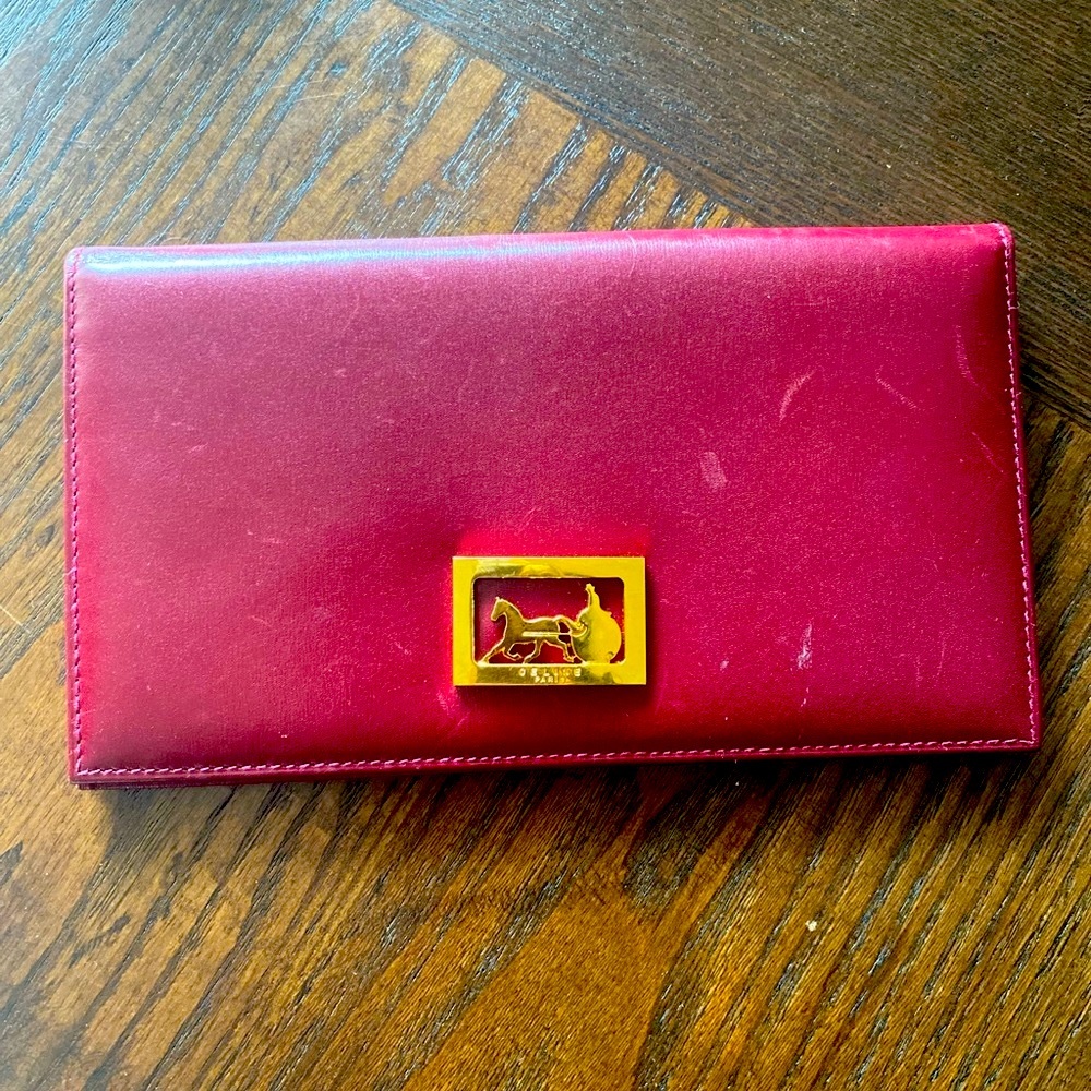 VTG Celine Red Wallet